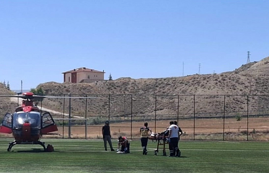 Malatya'da 78 yaşındaki hasta için hava ambulansı