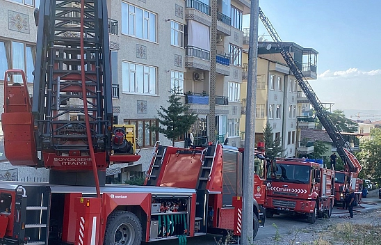 Malatya'da ev yangını