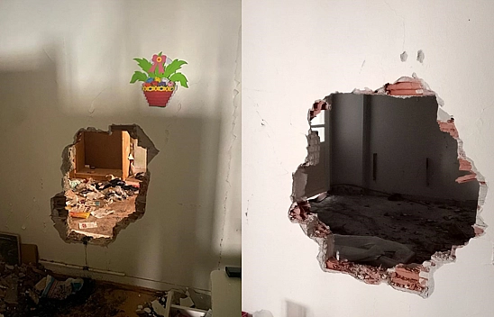 Malatya'da Hırsızlar Ağır Hasarlı  10 Dairede Ne Var Yok Götürdüler