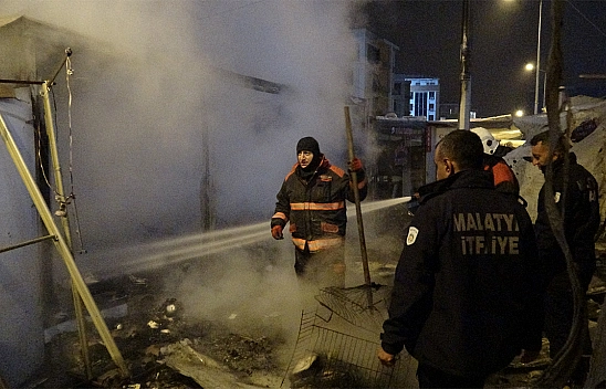 Malatya'da korkutan yangın