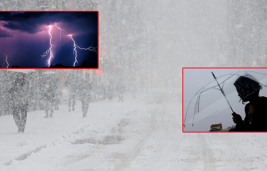 Meteoroloji o iller için kırmızı alarm verdi! Sağanak ve yoğun kar yağışı yolda