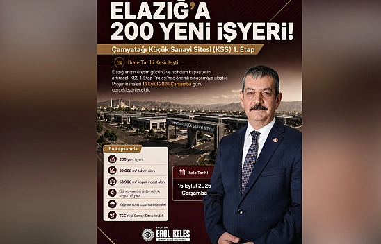 Milletvekili Keleş: 'Çamyatağı Küçük Sanayi Sitesi'nde ihale tarihi kesinleşti'