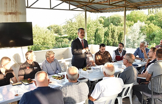 Milletvekili Keleş, Cip Barajı Sulama Kanalı'nda incelemelerde bulundu