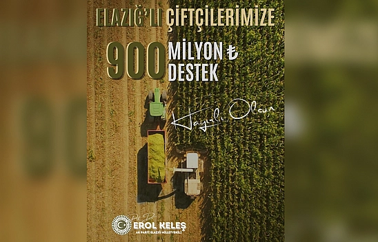 Milletvekili Keleş'ten çiftçilere müjde: Elazığ'a 900 milyon TL zirai don desteği