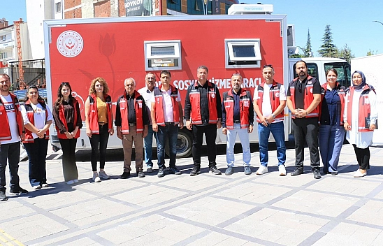 Mobil Sosyal Hizmet Aracı Elazığ'da hizmet vermeye başladı