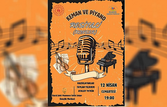 Notalar gençlerden, alkışlar Elazığ'dan