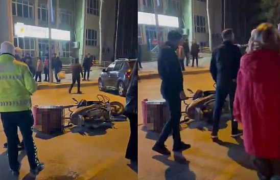 Otomobil Motokuryeye Çarptı