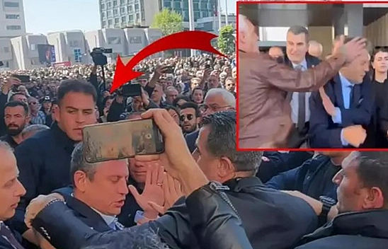 Özgür Özel'e AKM çıkışı yumruklu saldırı