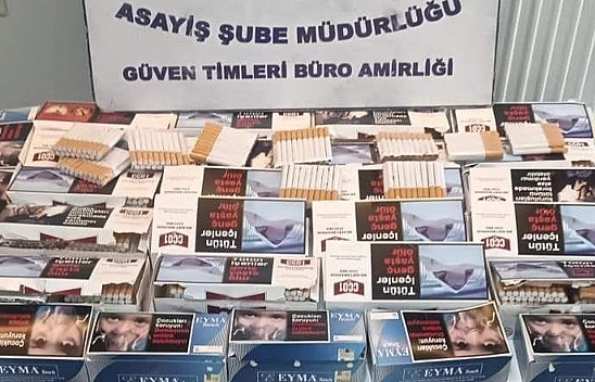 Polis Tarafından Yapılan Uygulamada 120 Bin Adet Kaçak Sigara Ele Geçirildi