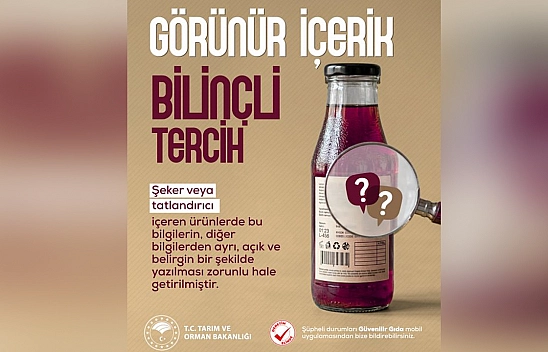 Şeker ve tatlandırıcı içeren ürünlerde yeni etiketleme dönemi