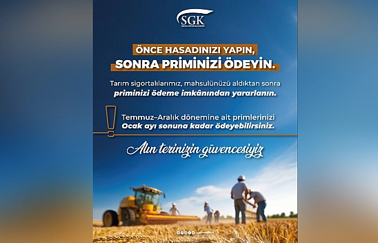 SGK'dan çiftçilere prim ödeme kolaylığı
