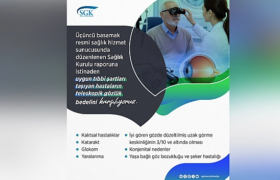 SGK'dan Teleskopik Gözlük için yeni düzenleme