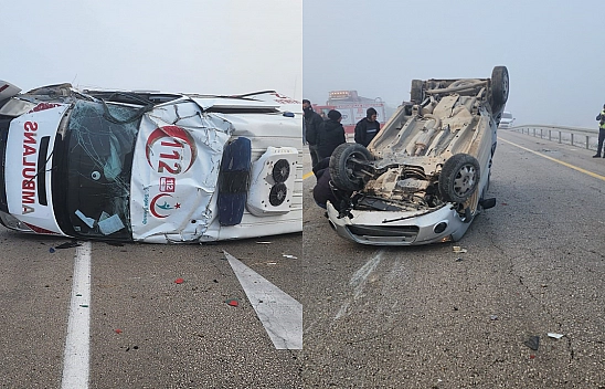 Sis Ve Gizli Buzlanma Kazaya Neden Oldu: 4 Yaralı