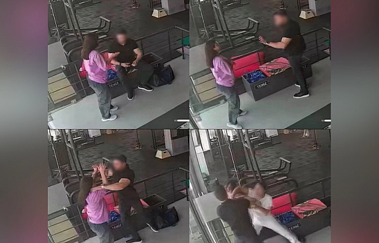 Spor salonunda kadın işletmeciye saldırı