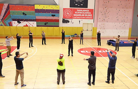 Spor tırmanışta temel eğitim sonrası  İleri düzey eğitimi yine Elazığ'da yapıldı