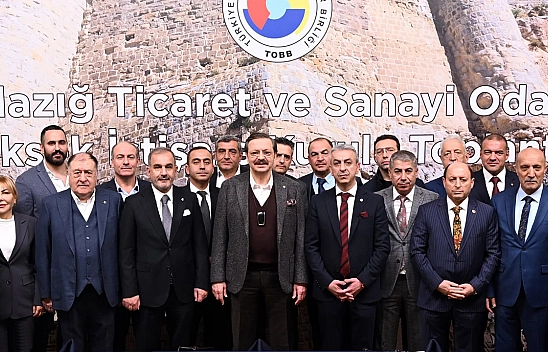 TOBB Başkanı Hisarcıklıoğlu Elazığ TSO Başkanı Alan ve YİK Üyelerini Ağırladı
