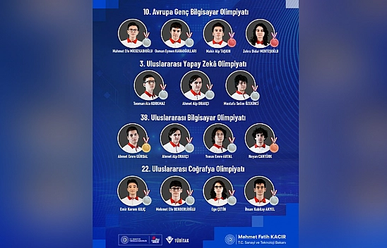 Türkiye'den Bilim Olimpiyatlarında 16 madalya