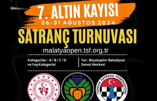 Uluslararası 7.Altın Kayısı Açık Satranç Turnuvası Yapılacak