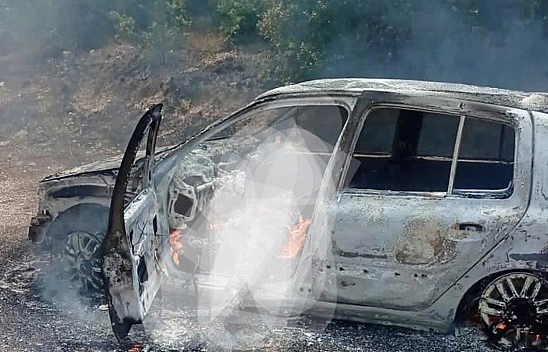 Yanan Araçta Bulunan Kişi Yaşamını Yitirdi