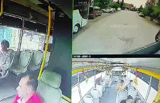 Yaşlı Kadının Otobüsün Altında Kaldı