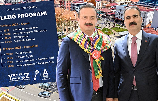 'Yavuz' Başkan Elazığ'a geliyor