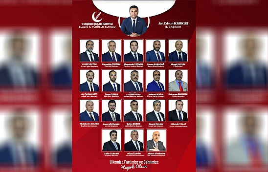 Yeniden Refah Partisi Elazığ İl Yürütme Kurulu Açıklandı