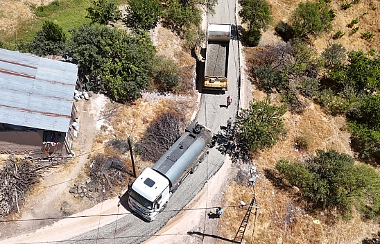 Elazığ'da asfalt çalışmaları aralıksız sürüyor