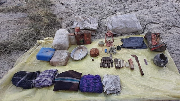 2 sığınak içerisinde mühimmat ele geçirildi