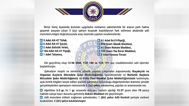 2 şüpheli tutuklandı