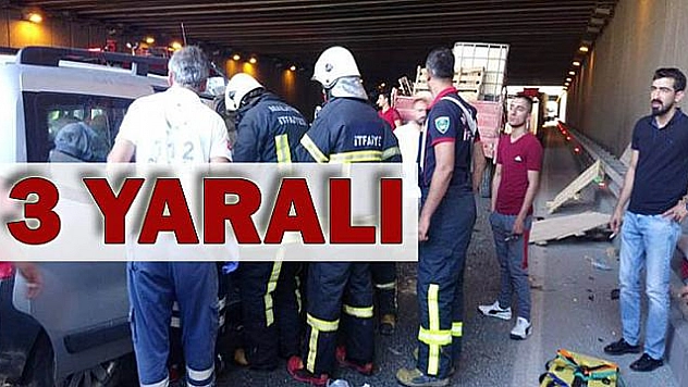  ZİNCİRLEME TRAFİK KAZASI: 3 YARALI