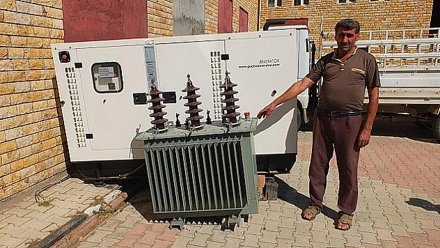 ÇALINAN TRAFO SAHİBİNE TESLİM EDİLDİ 