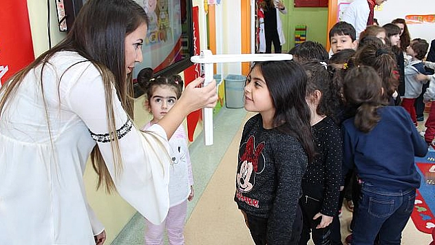 Elazığ'da anaokulu öğrencilerine sağlıklı beslenme semineri verildi.