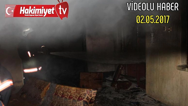 ELAZIĞ'DA KULLANILMAYAN EV YANDI