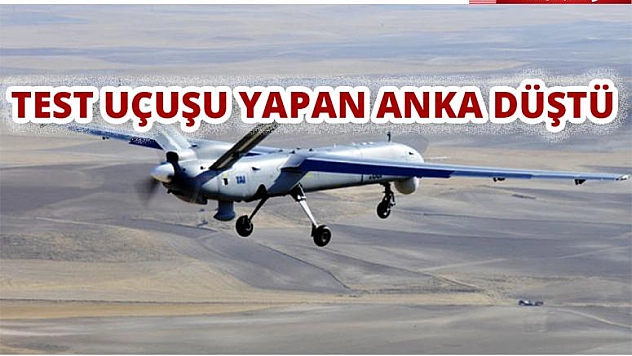 Elazığ'da Test Uçuşu Yapan Anka Düştü