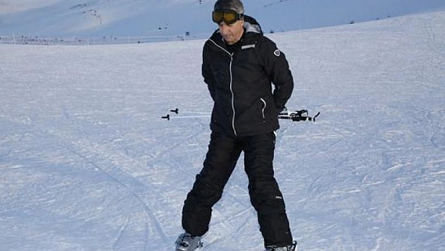 Yanılmaz Hazarbaba'da Kayak Yaptı