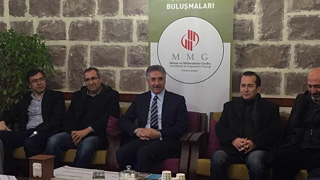 BAŞKAN YANILMAZ, ANKARA MİMAR VE MÜHENDİSLER GRUBUNUNUN KONUĞU OLDU 