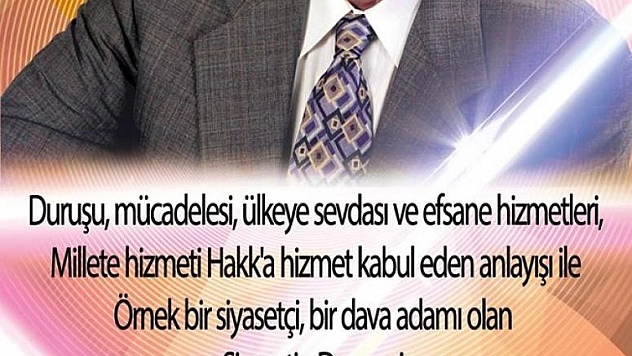 BAŞKAN YANILMAZ: 'ERBAKAN HOCAMIZI RAHMET VE MİNNETLE ANIYORUZ'