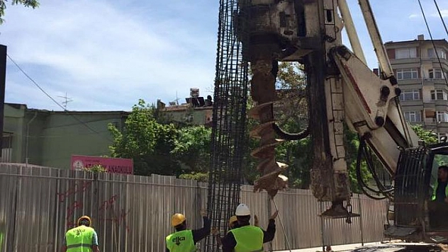 ALT GEÇİT PROJESİ'NDE FORE KAZIK ÇAKIMI BAŞLADI