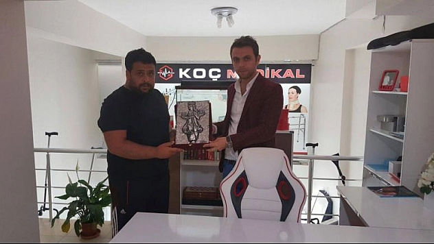 BORDO ATLETİK'TEN KOÇ'A ZİYARET