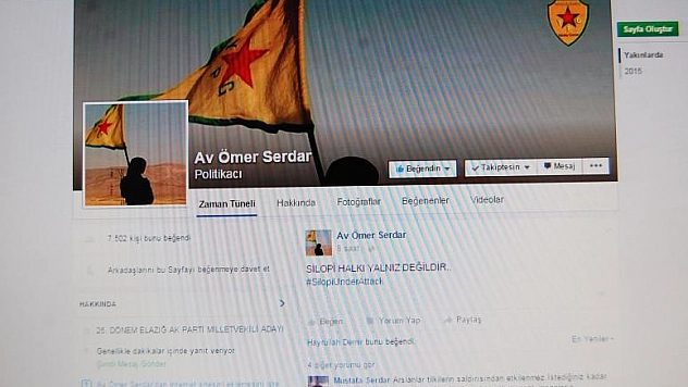 ÖMER SERDAR'IN RESMİ FACEBOOK HESABI PKKLILARIN ELİNE GEÇTİ