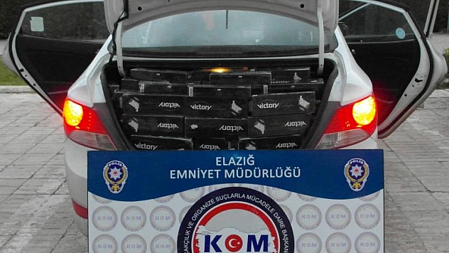 ELAZIĞ'DA 10 BİN PAKET KAÇAK SİGARA ELE GEÇİRİLDİ