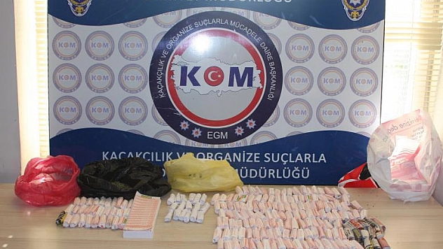 ELAZIĞ'DA 194 FİŞEK ESRAR ELE GEÇİRİLDİ