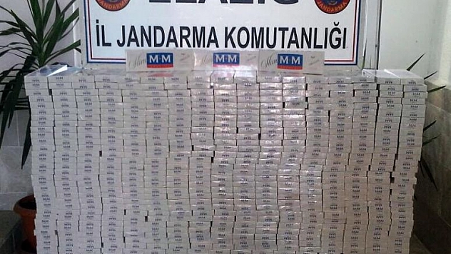 ELAZIĞ'DA 7 BİN 100 PAKET KAÇAK SİGARA ELE GEÇİRİLDİ