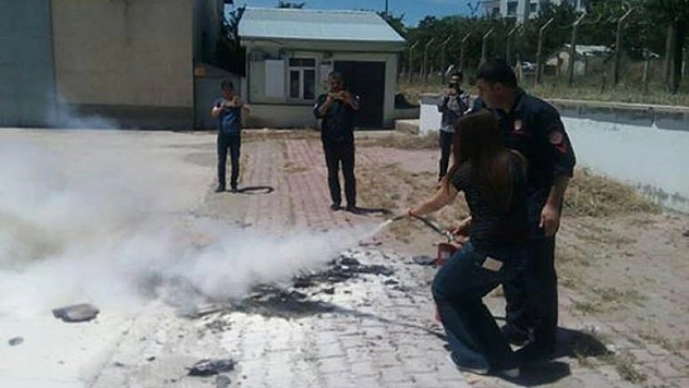Fırat Elektirik'ten  Yangın Tatbikatı 