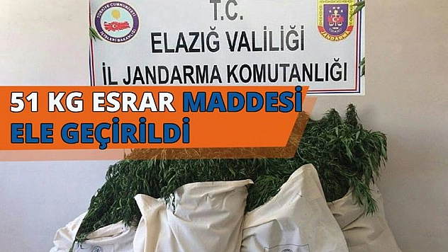 Elazığ'da Kenevir Operasyonu Düzenlendi