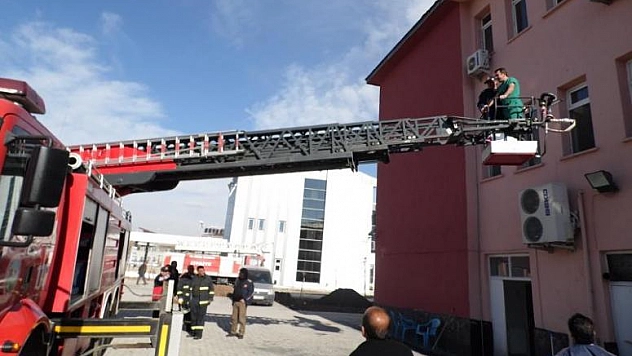 KARAKOÇAN DEVLET HASTANESİNDE YANGIN TATBİKATI