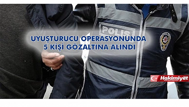 Keban'da 5 Kişi Gözaltına Alındı