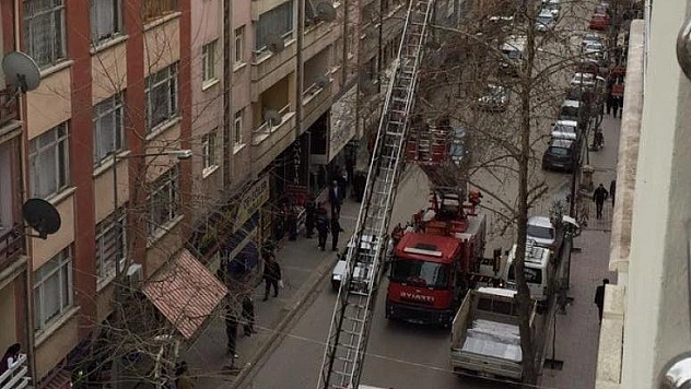 AĞAÇTA MAHSUR KALAN KEDİ   KURTARILDI