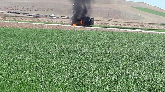 MİNİBÜS ALEV ALEV YANDI 