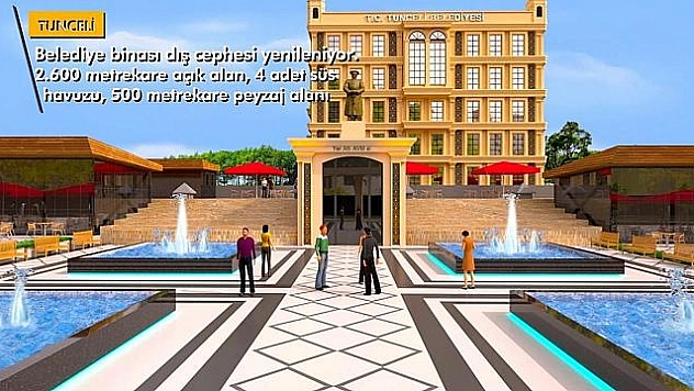 TUNCELİ'DE KENT MEYDANI VE ÇARŞI YENİLENİYOR